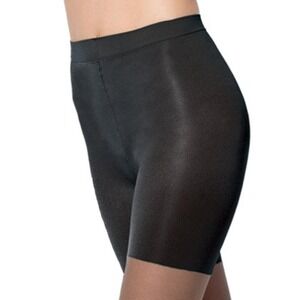 Spanx All the Way Tummy to‎ Toes Full Length Panty Hose MD Control Top D Blk NEW